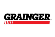 Image of Grainger logo in black and icon underneath in red