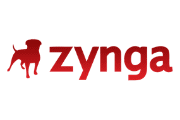 Image of Zynga logo and icon in gradient of red colour